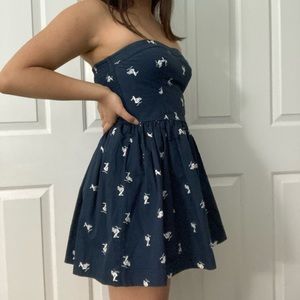 Hollister strapless pelican dress